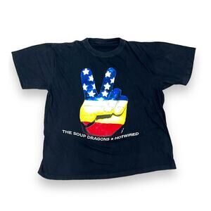 VTG 90s The Soup Dragons T-shirt Hotwired 1990s British Pop Graphic Band Tee XL